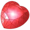 Red ruby heart
